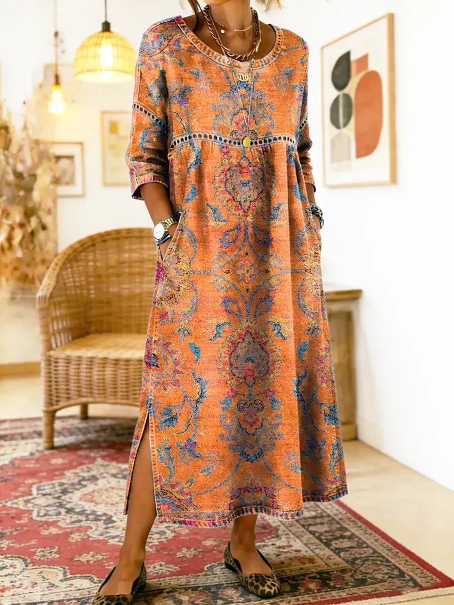 eugen printed long dress Big Dress