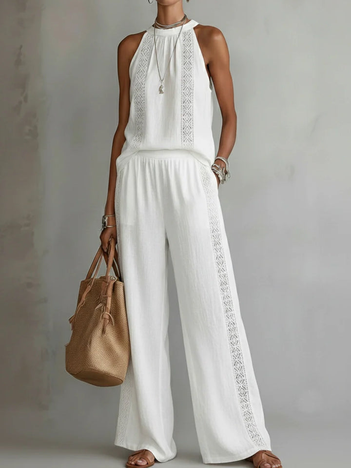 Camilla | Elegant Halter Two-Piece Set