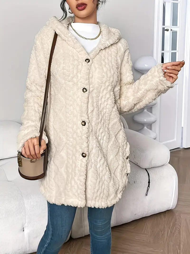 Hayden Soof | Plush Hooded Cardigan