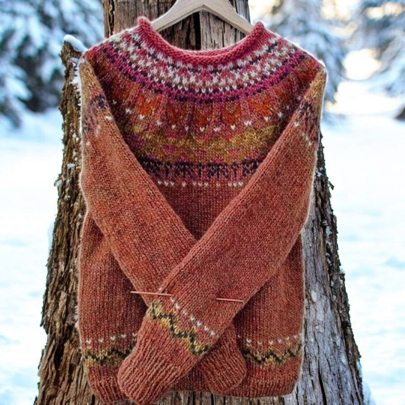 Kaevy™ | Elegant Vintage Icelandic Pullover