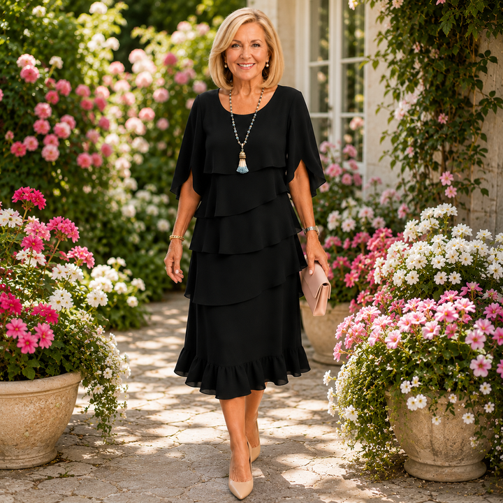 Patricia | Elegant Comfort Ruffle Dress 🌿