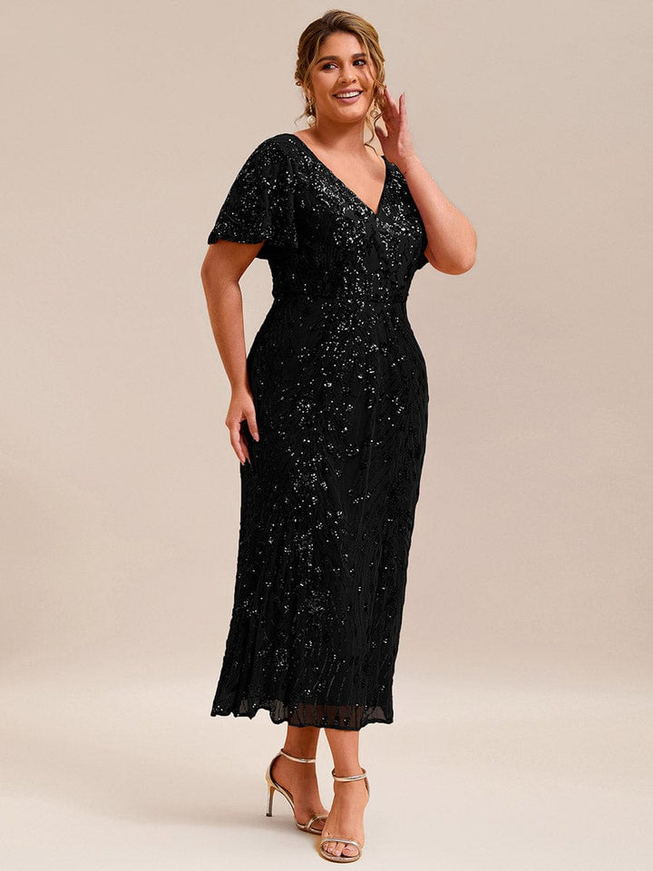 ever PALMER|Sequin Embroidery Mermaid Formal Dress