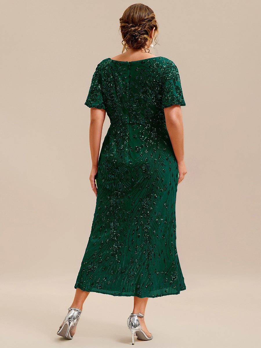 ever PALMER|Sequin Embroidery Mermaid Formal Dress