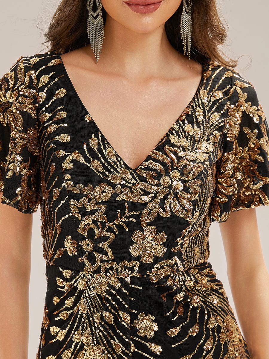 ever PALMER|Sequin Embroidery Mermaid Formal Dress