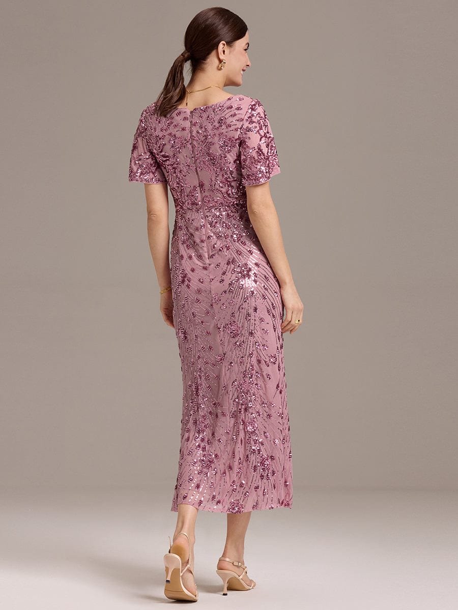 ever PALMER|Sequin Embroidery Mermaid Formal Dress