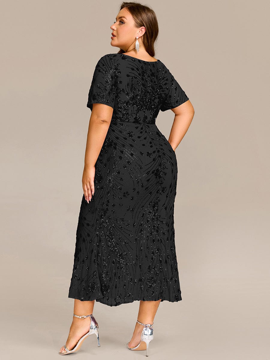 ever HAYLEN|Sequin Mermaid Round Neck Dress