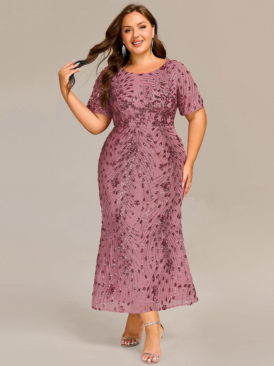 ever HAYLEN|Sequin Mermaid Round Neck Dress
