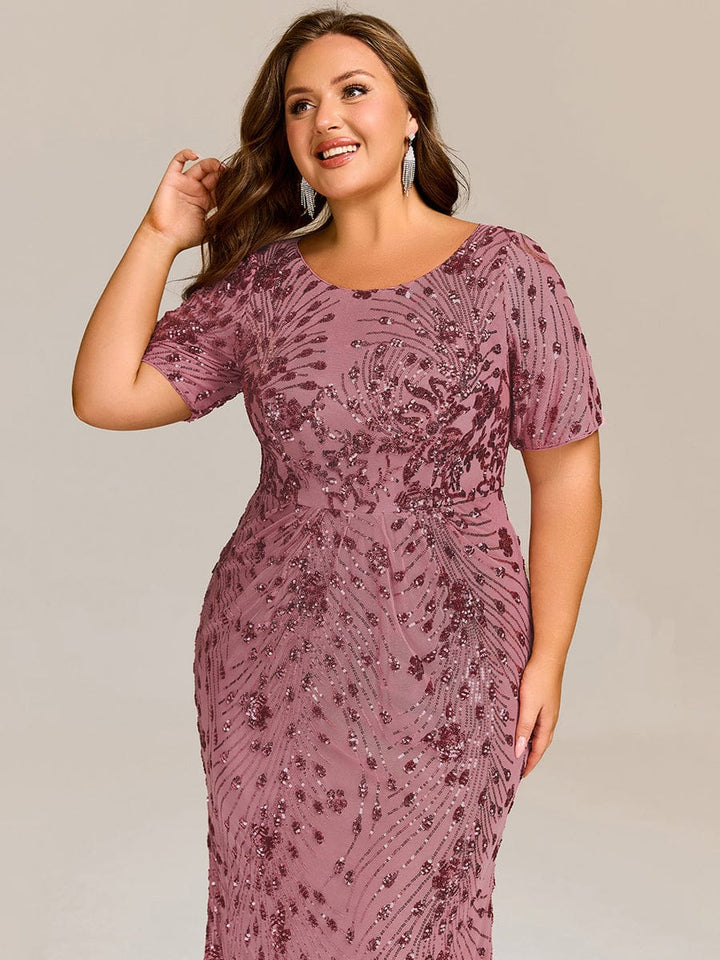 ever HAYLEN|Sequin Mermaid Round Neck Dress