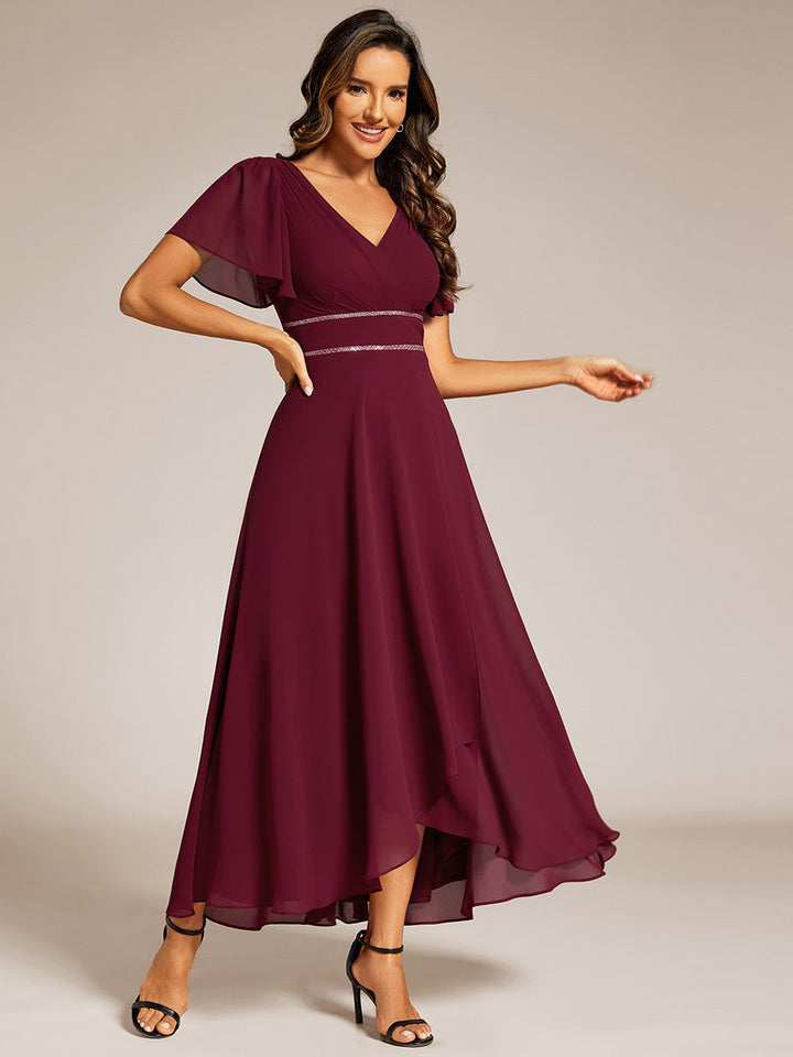 ever DAKOTA|High-Low Flowy Chiffon Wedding Guest Dress