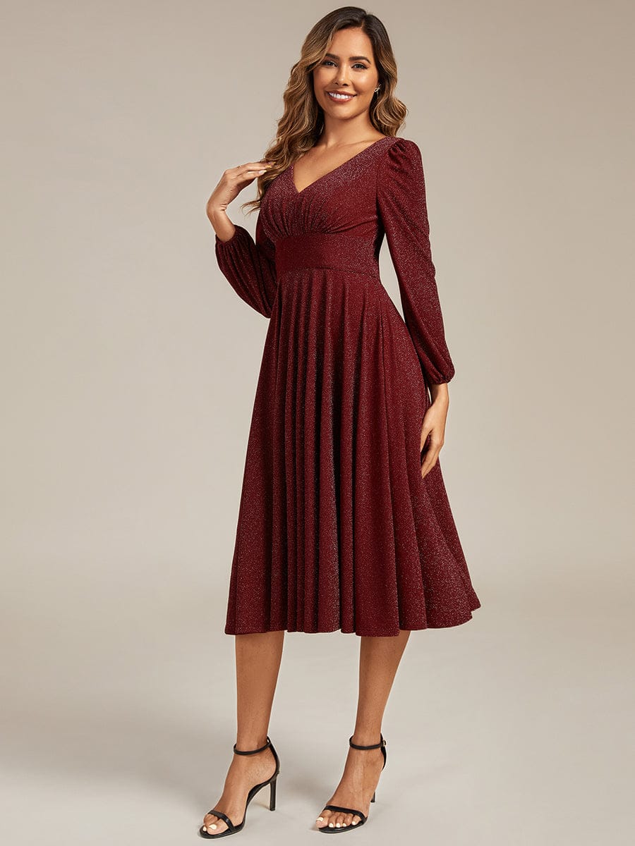 ever GREER|With Pocket Glitter Midi Wedding Guest Dress