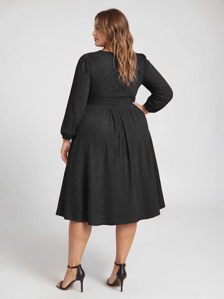 ever GREER|With Pocket Glitter Midi Wedding Guest Dress