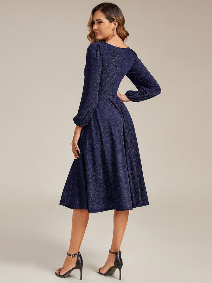 ever GREER|With Pocket Glitter Midi Wedding Guest Dress