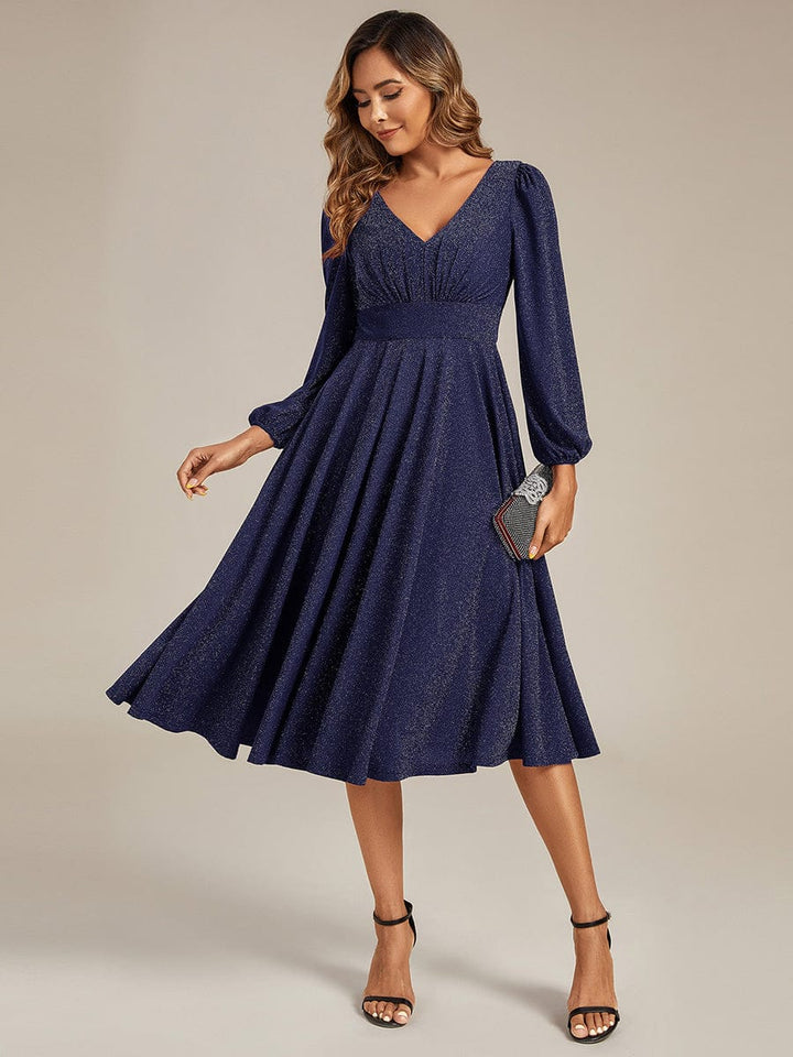 ever GREER|With Pocket Glitter Midi Wedding Guest Dress