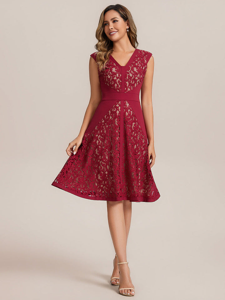 ever TOVE|See-through Lace Sleeveless High Stretch Wedding Guest Dress