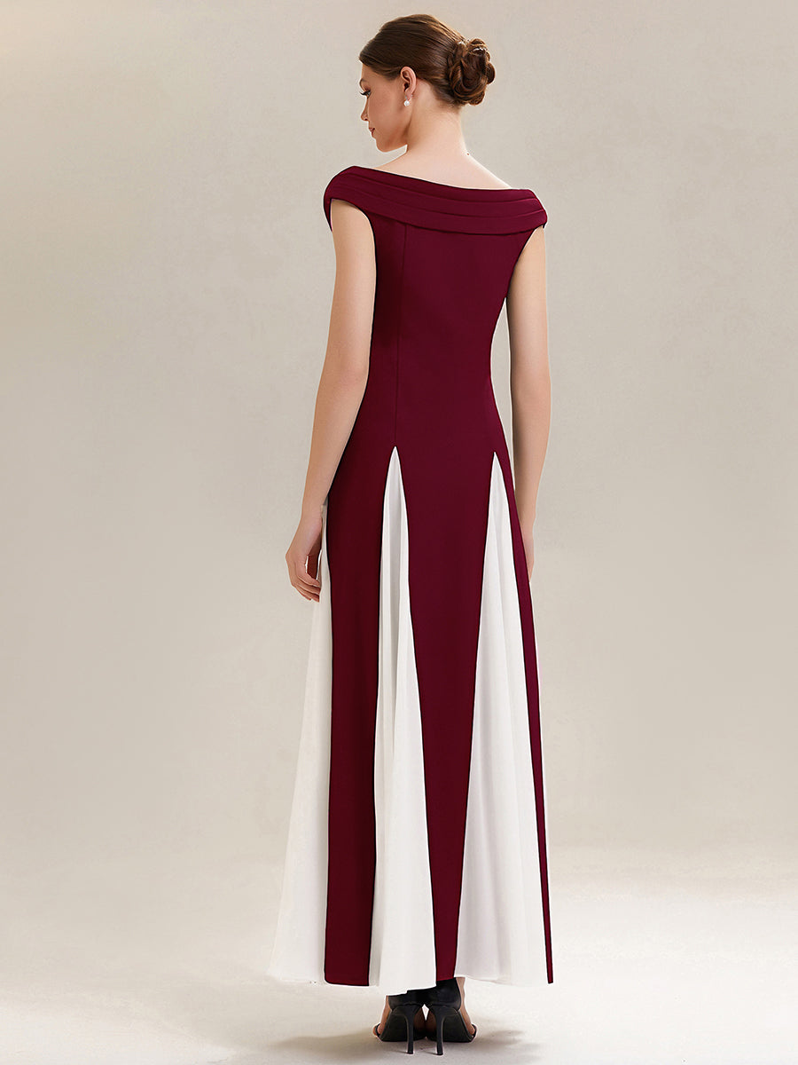 ever ONYX|Elegant Design Knit Cap Sleeve Formal Dress