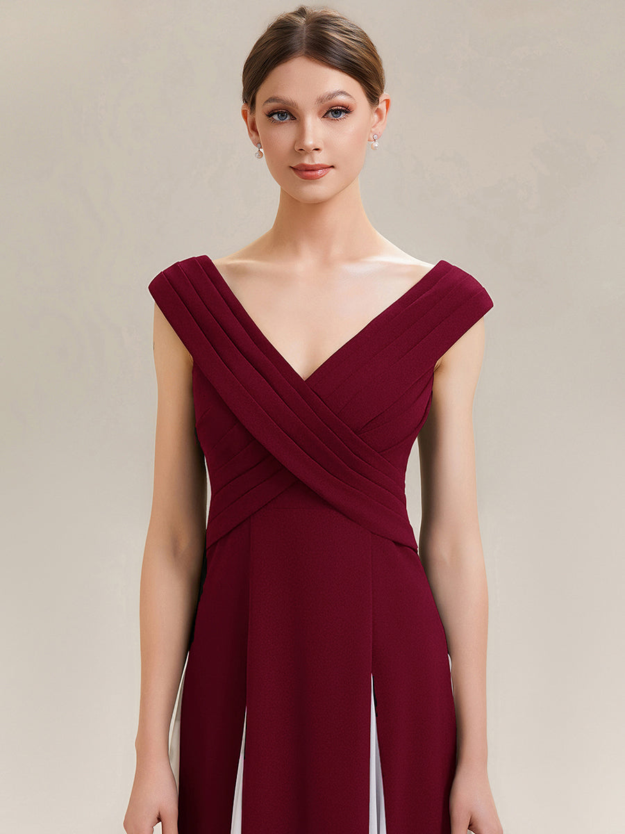 ever ONYX|Elegant Design Knit Cap Sleeve Formal Dress