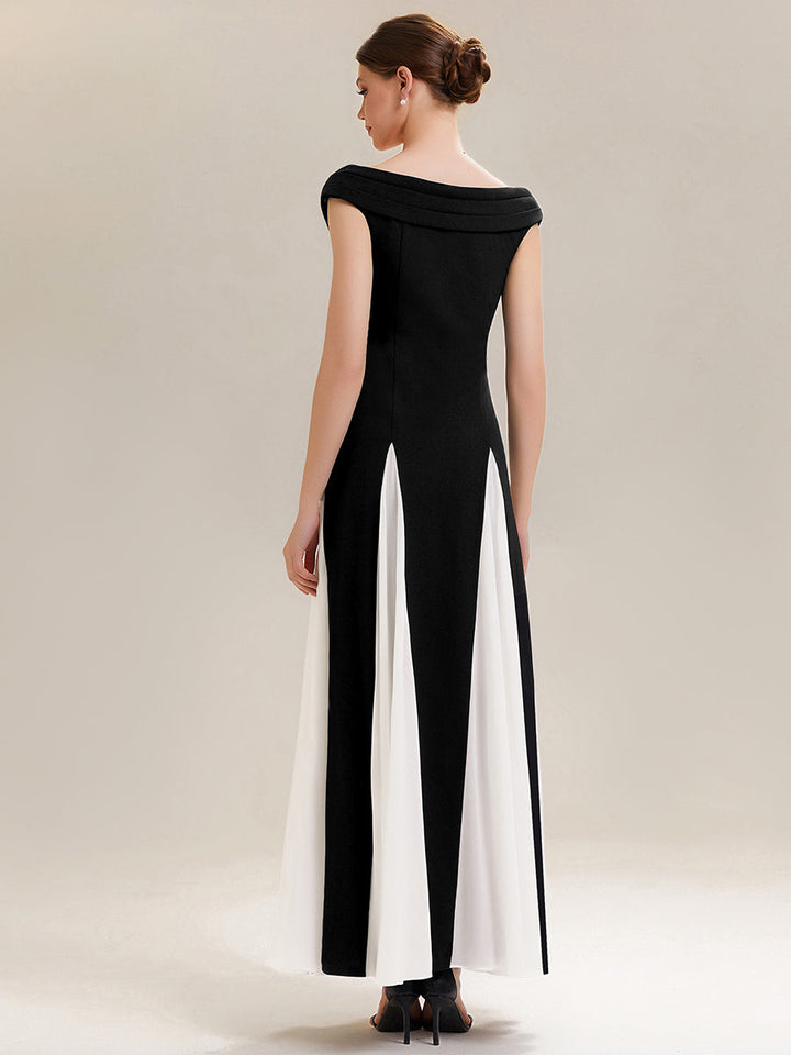 ever ONYX|Elegant Design Knit Cap Sleeve Formal Dress