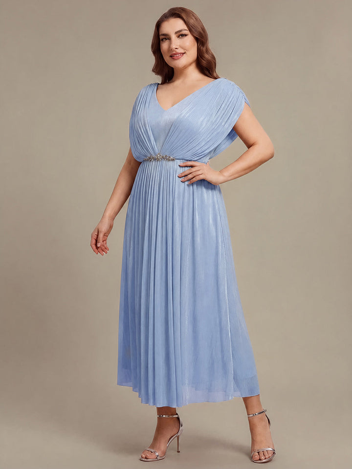 Plus Size Sea-island filament fabircs Wedding Guest Dress