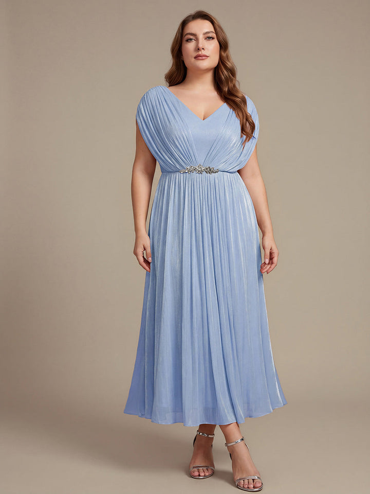 Plus Size Sea-island filament fabircs Wedding Guest Dress