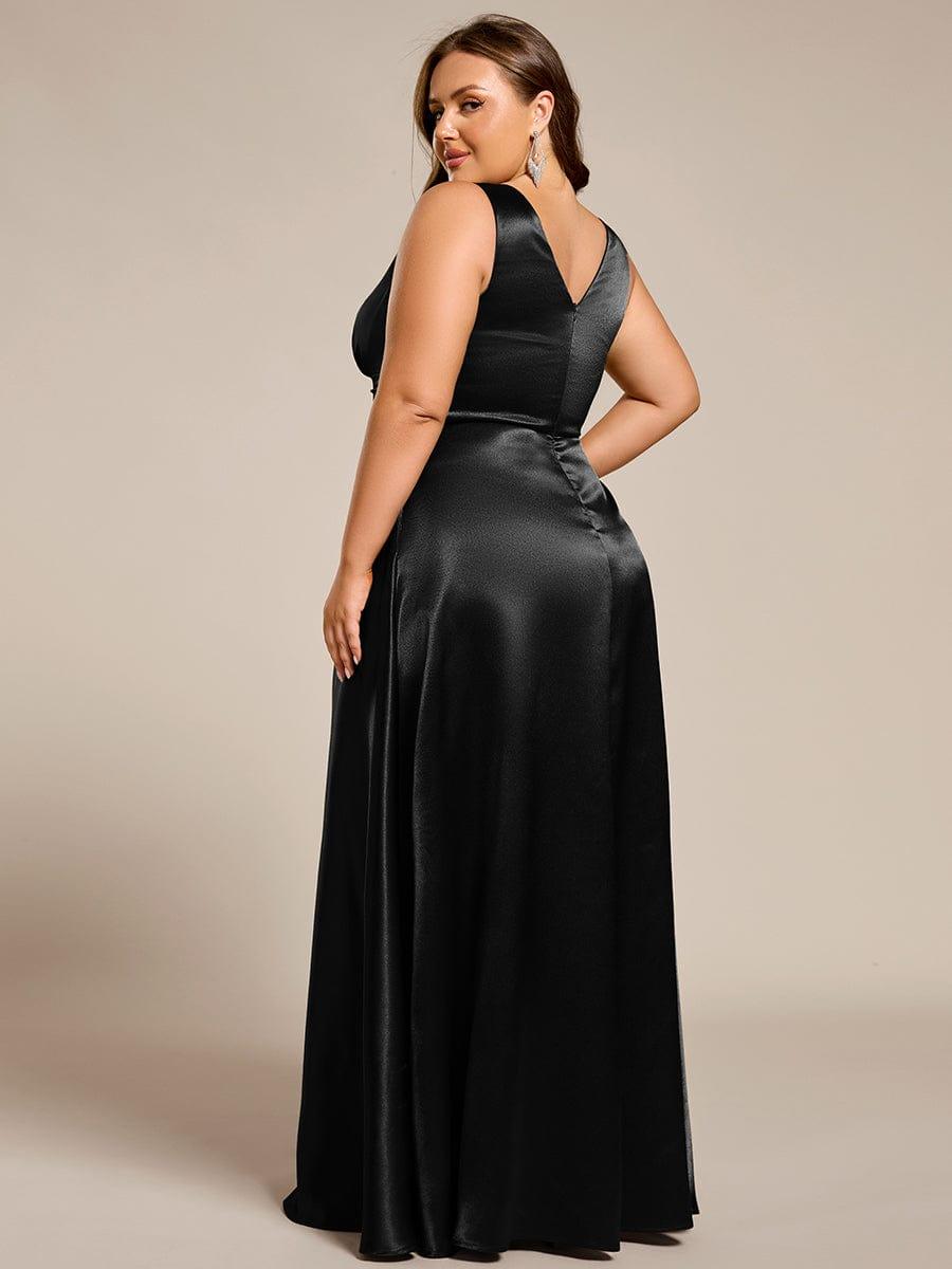 ever INDY|Satin Maxi Wedding Guest Dress with Pockets