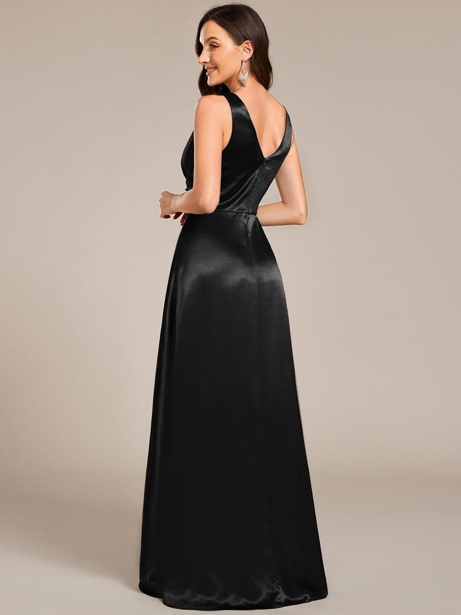 ever INDY|Satin Maxi Wedding Guest Dress with Pockets