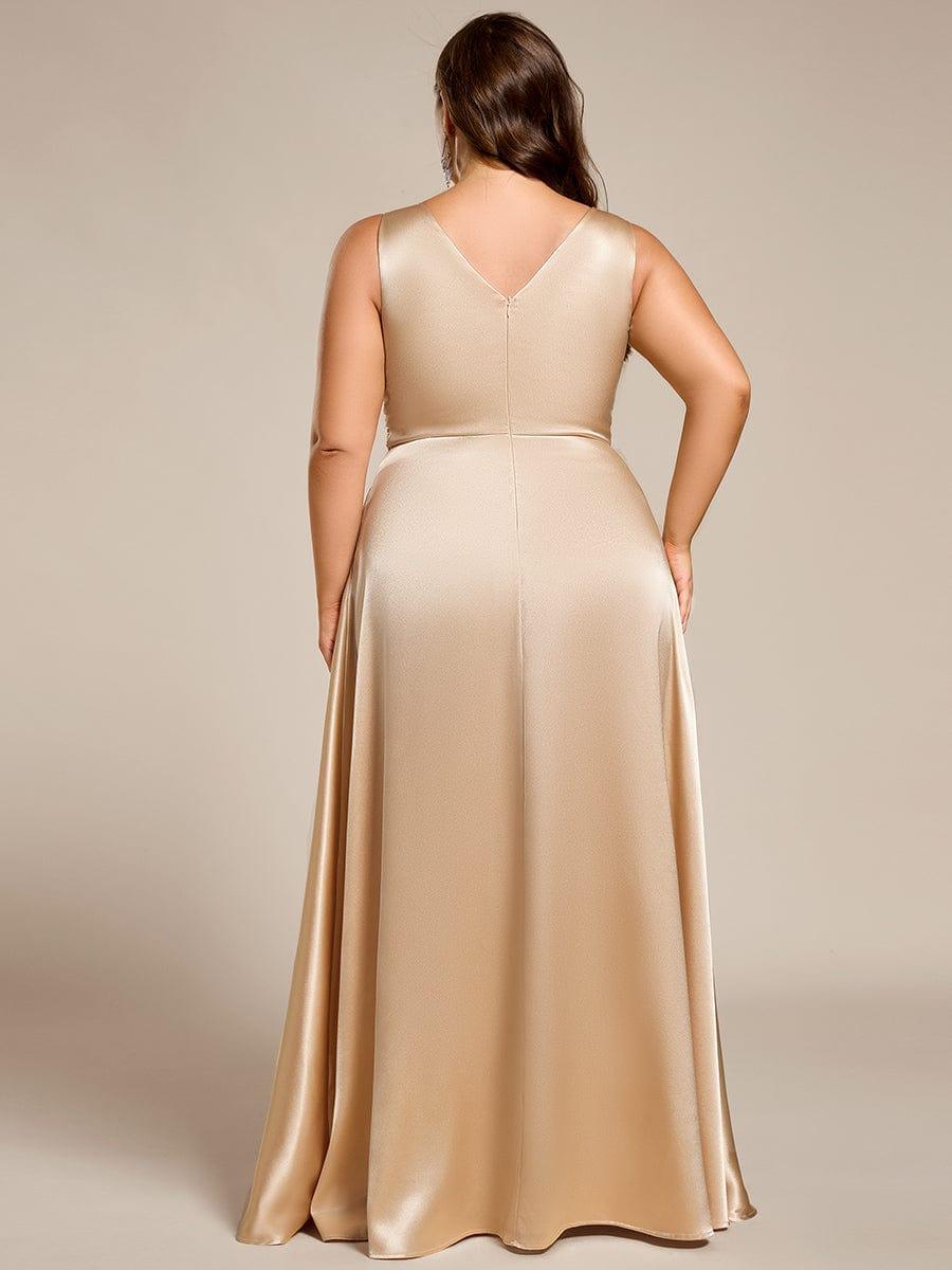 ever INDY|Satin Maxi Wedding Guest Dress with Pockets
