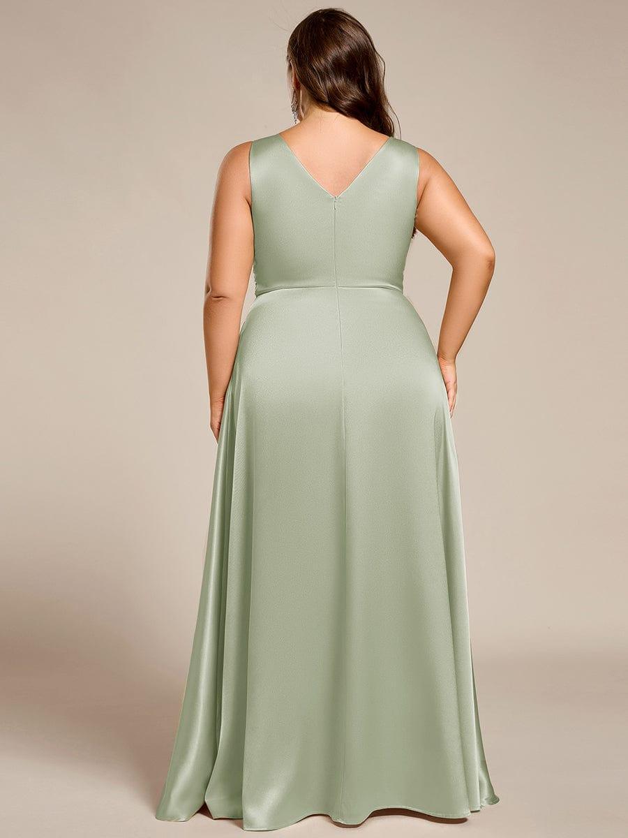 ever INDY|Satin Maxi Wedding Guest Dress with Pockets