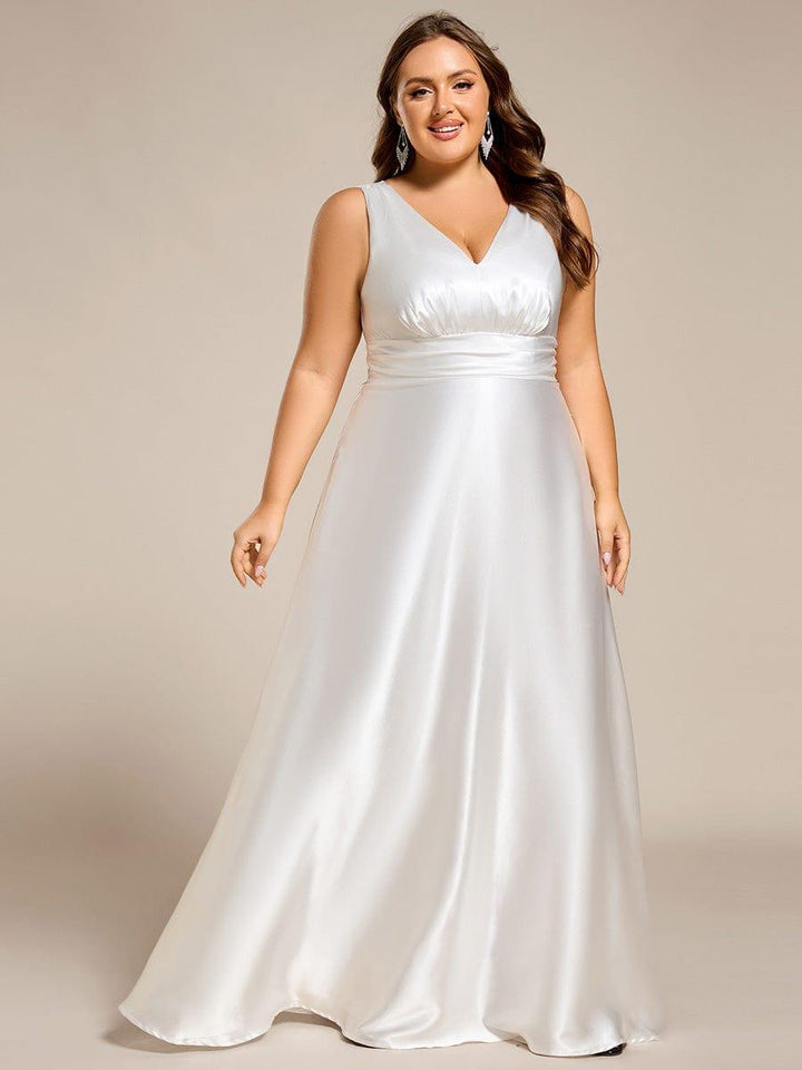 ever INDY|Satin Maxi Wedding Guest Dress with Pockets