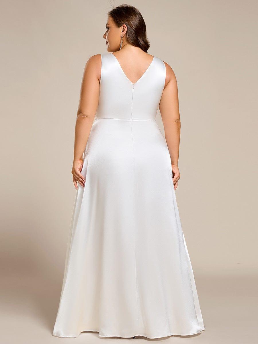 ever INDY|Satin Maxi Wedding Guest Dress with Pockets