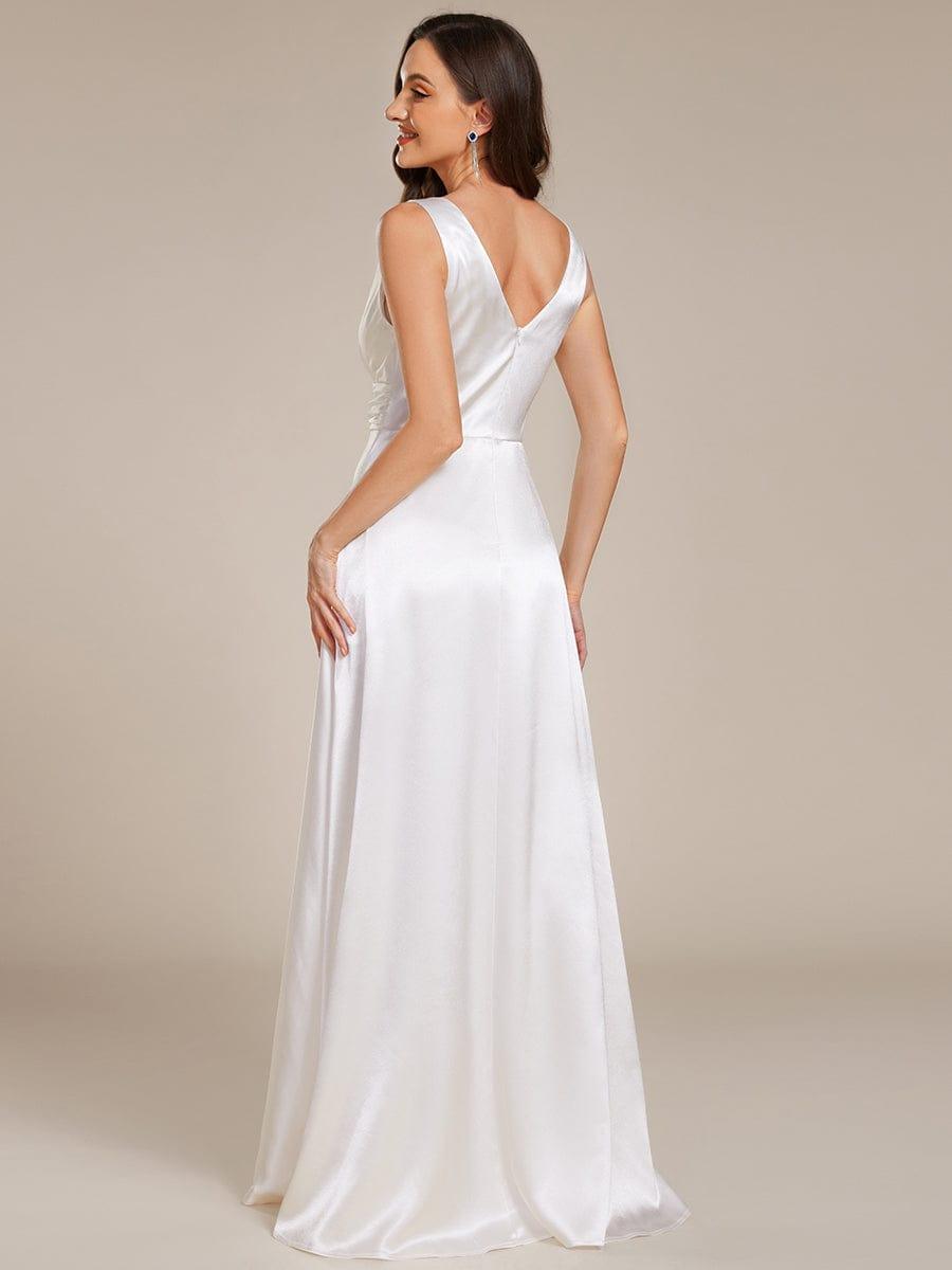 ever INDY|Satin Maxi Wedding Guest Dress with Pockets