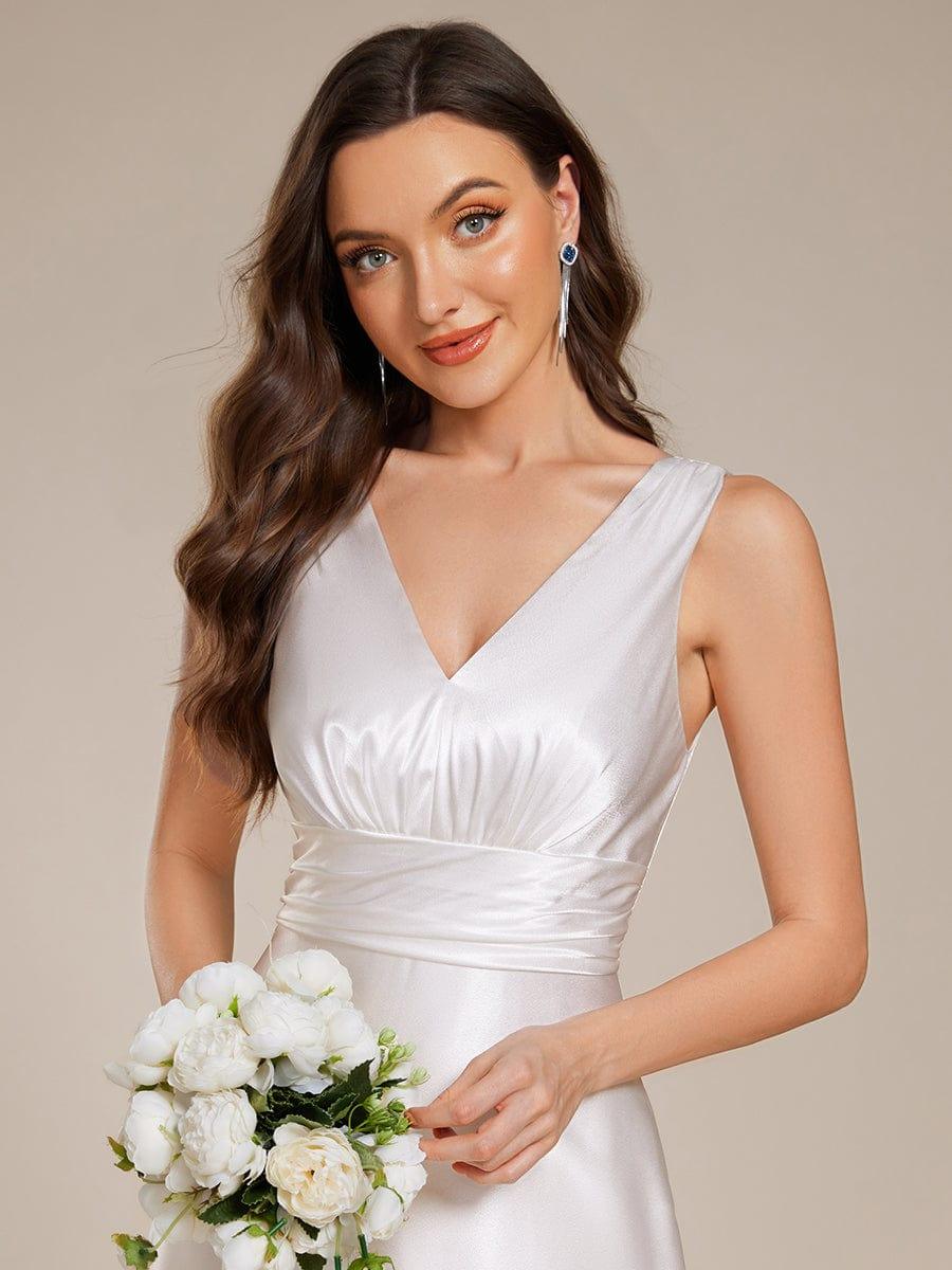 ever INDY|Satin Maxi Wedding Guest Dress with Pockets