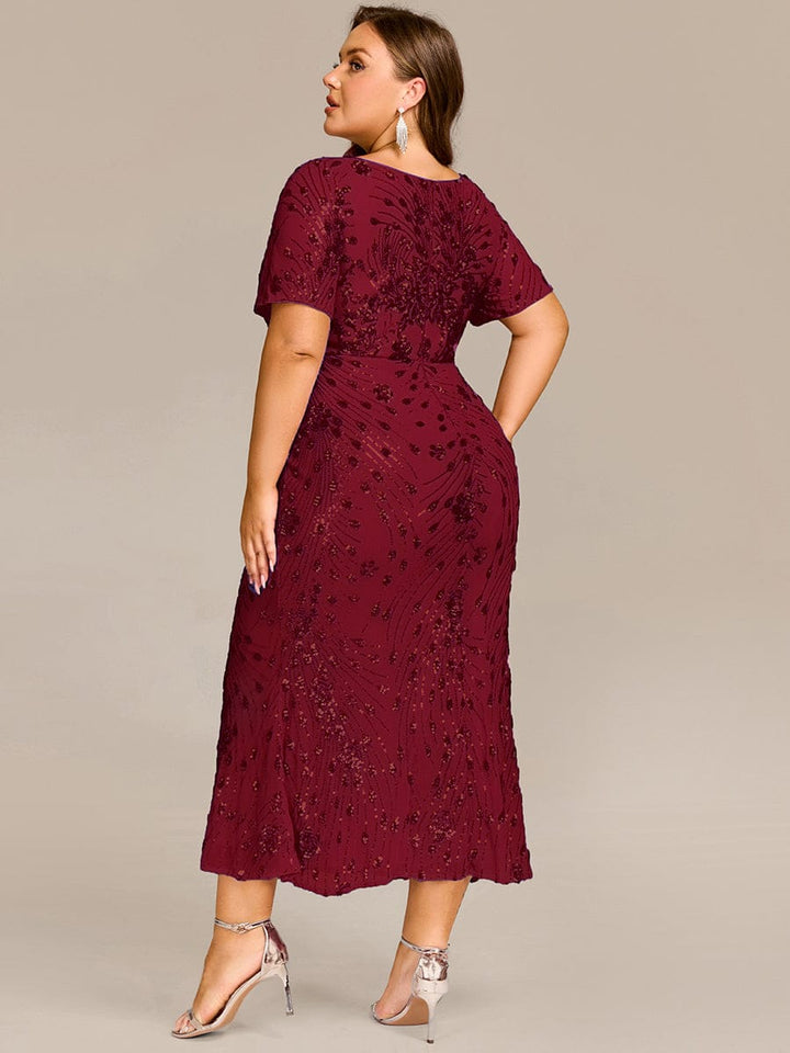 ever HAYLEN|Sequin Mermaid Round Neck Dress