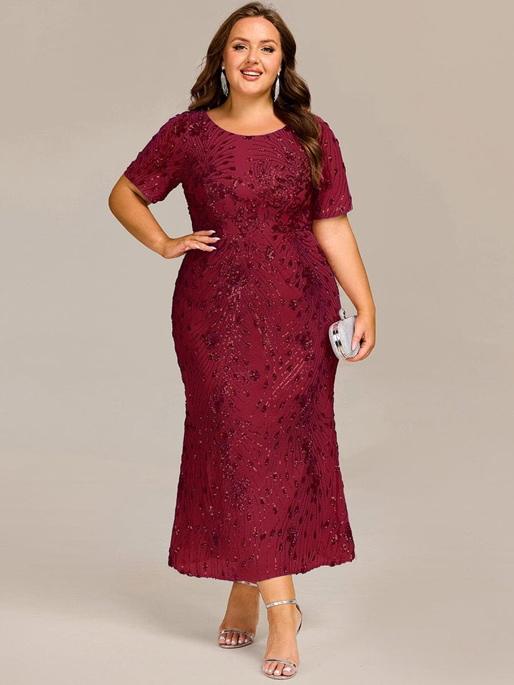 ever HAYLEN|Sequin Mermaid Round Neck Dress