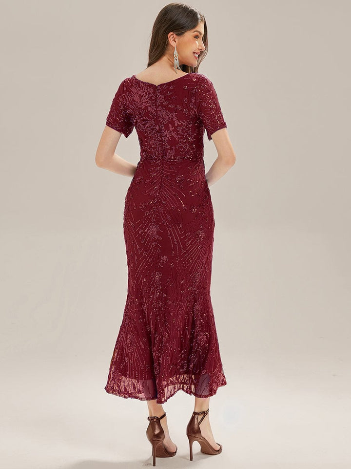 ever HAYLEN|Sequin Mermaid Round Neck Dress