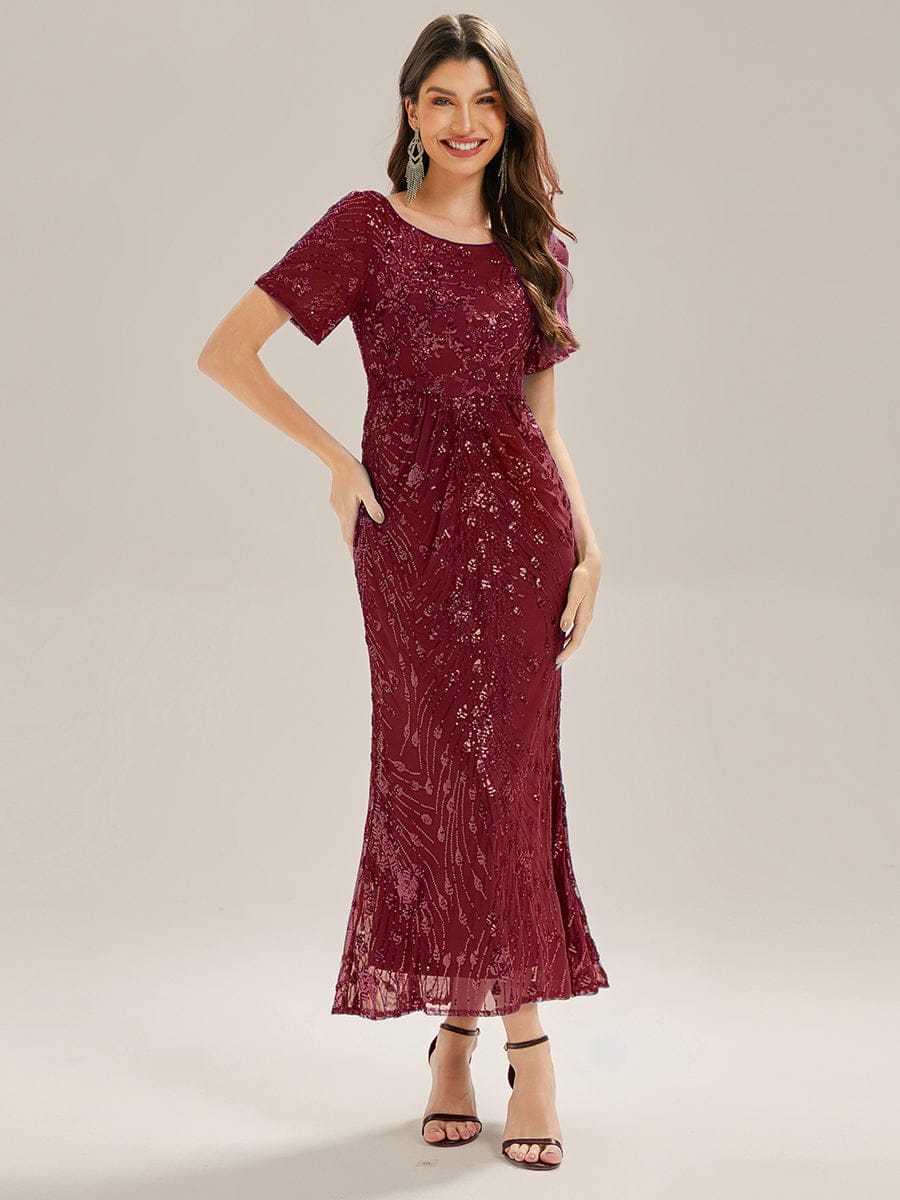 ever HAYLEN|Sequin Mermaid Round Neck Dress
