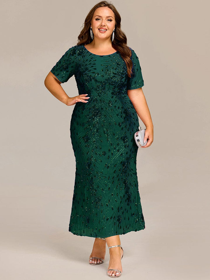 ever HAYLEN|Sequin Mermaid Round Neck Dress