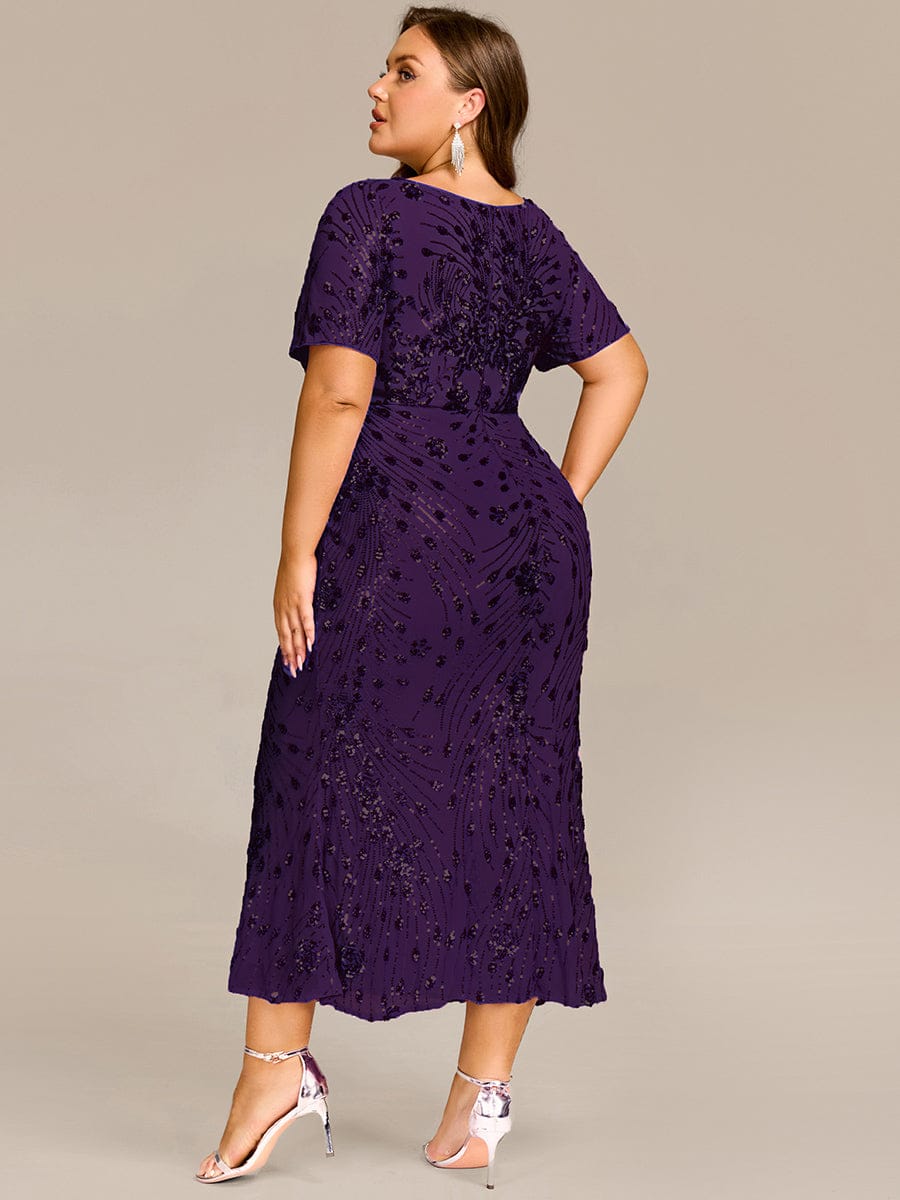 ever HAYLEN|Sequin Mermaid Round Neck Dress