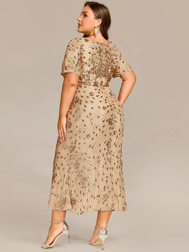 ever HAYLEN|Sequin Mermaid Round Neck Dress