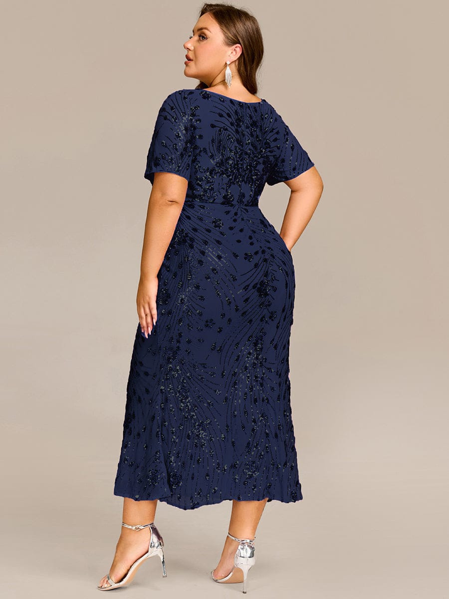 ever HAYLEN|Sequin Mermaid Round Neck Dress
