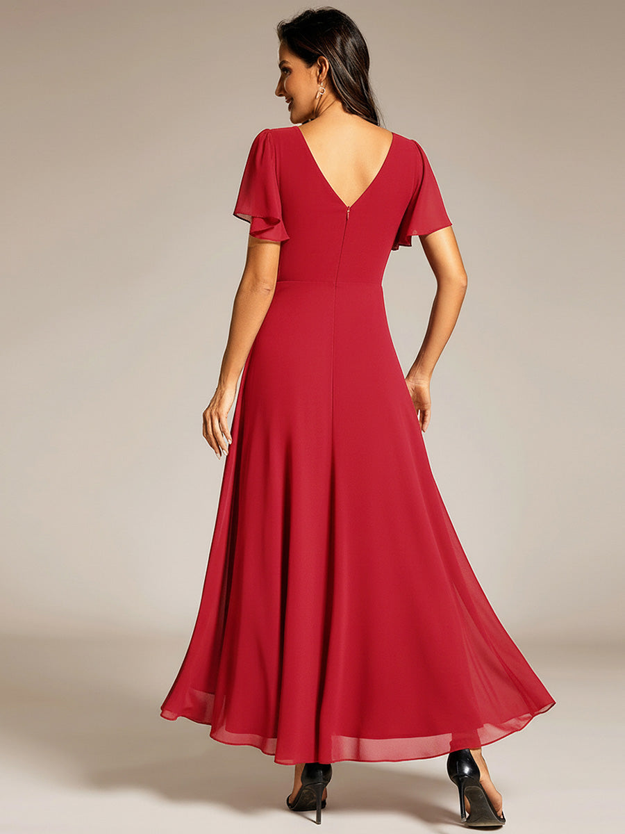 ever DAKOTA|High-Low Flowy Chiffon Wedding Guest Dress