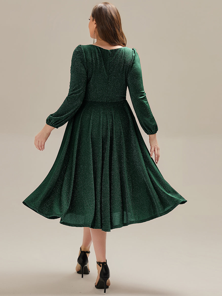 ever GREER|With Pocket Glitter Midi Wedding Guest Dress