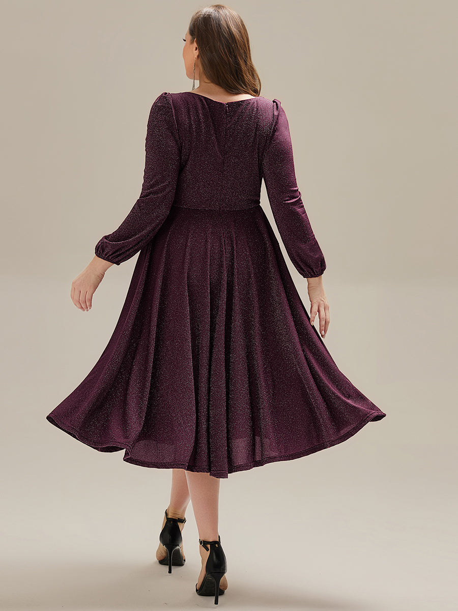 ever GREER|With Pocket Glitter Midi Wedding Guest Dress