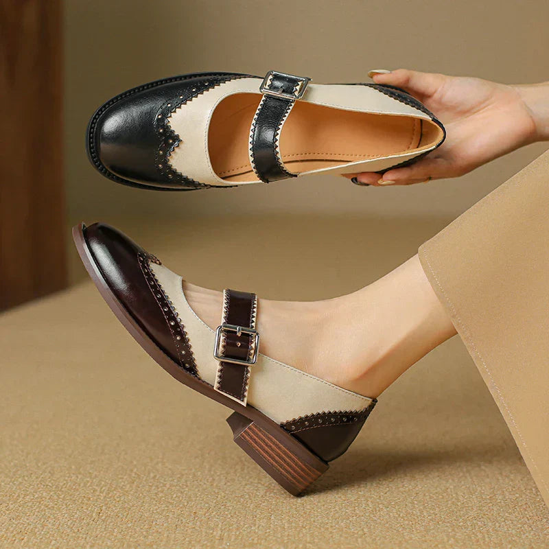 Miana| Leather Mary Janes