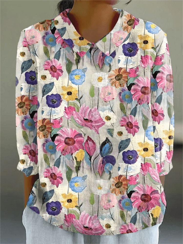 Jill | Artistic Floral Top